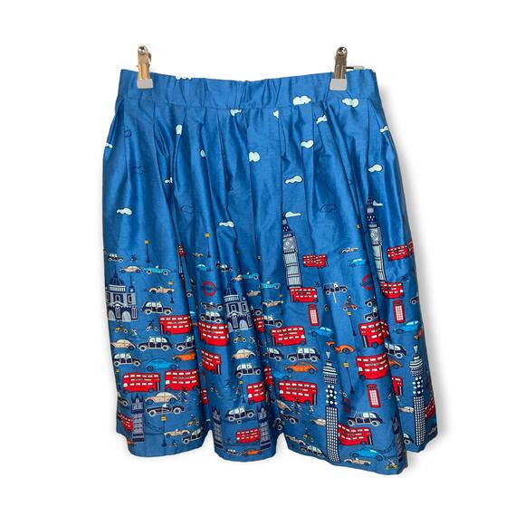 Dr Who inspired material women's skirt sz M EUC - Picture 1 of 3